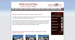 Desktop Screenshot of hobbsfuneralhome.com